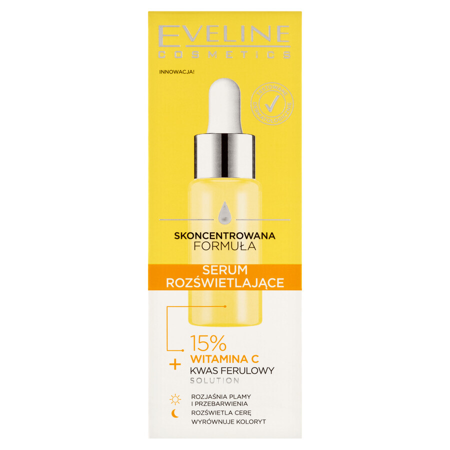 Eveline Cosmetics Formule concentrée, sérum illuminateur, 15% vitamine C, 18 ml