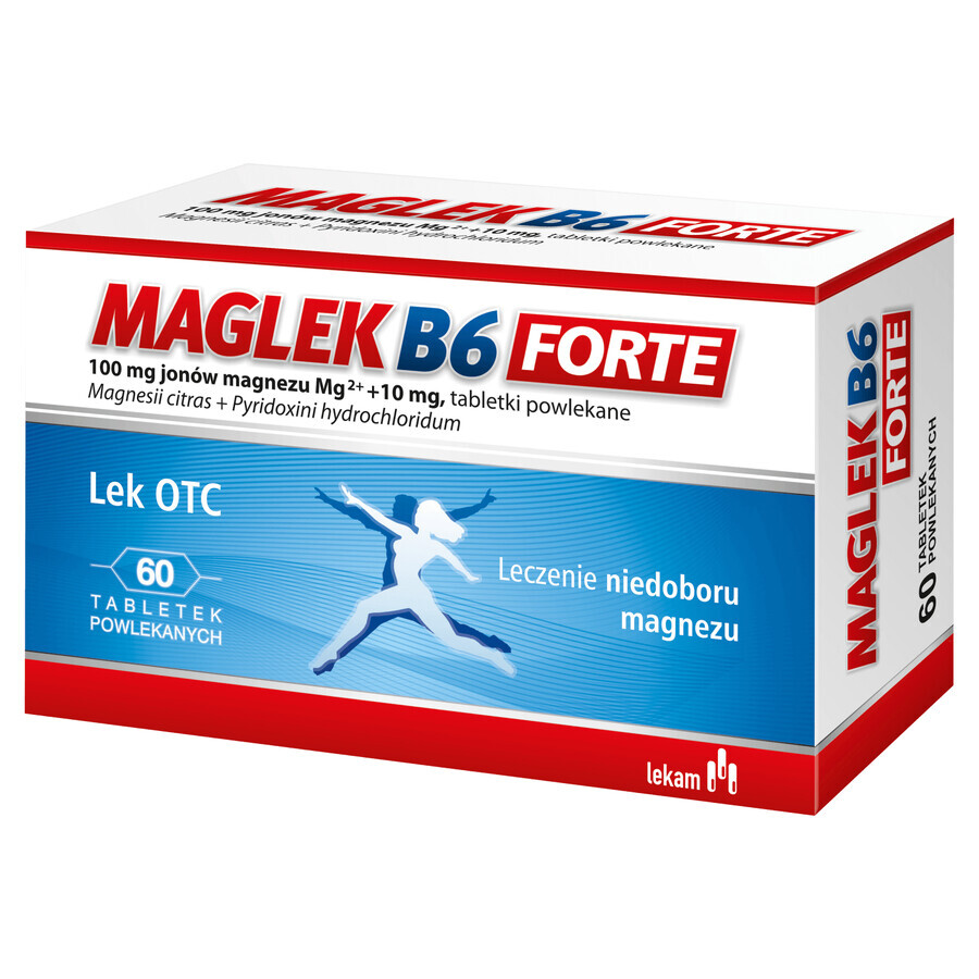 Maglek B6 Forte 100 mg+10 mg, 60 film-coated tablets