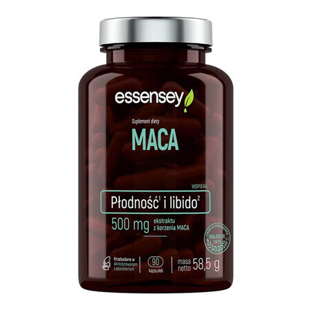 Essensey Maca, extrait de racine de maca, 90 gélules