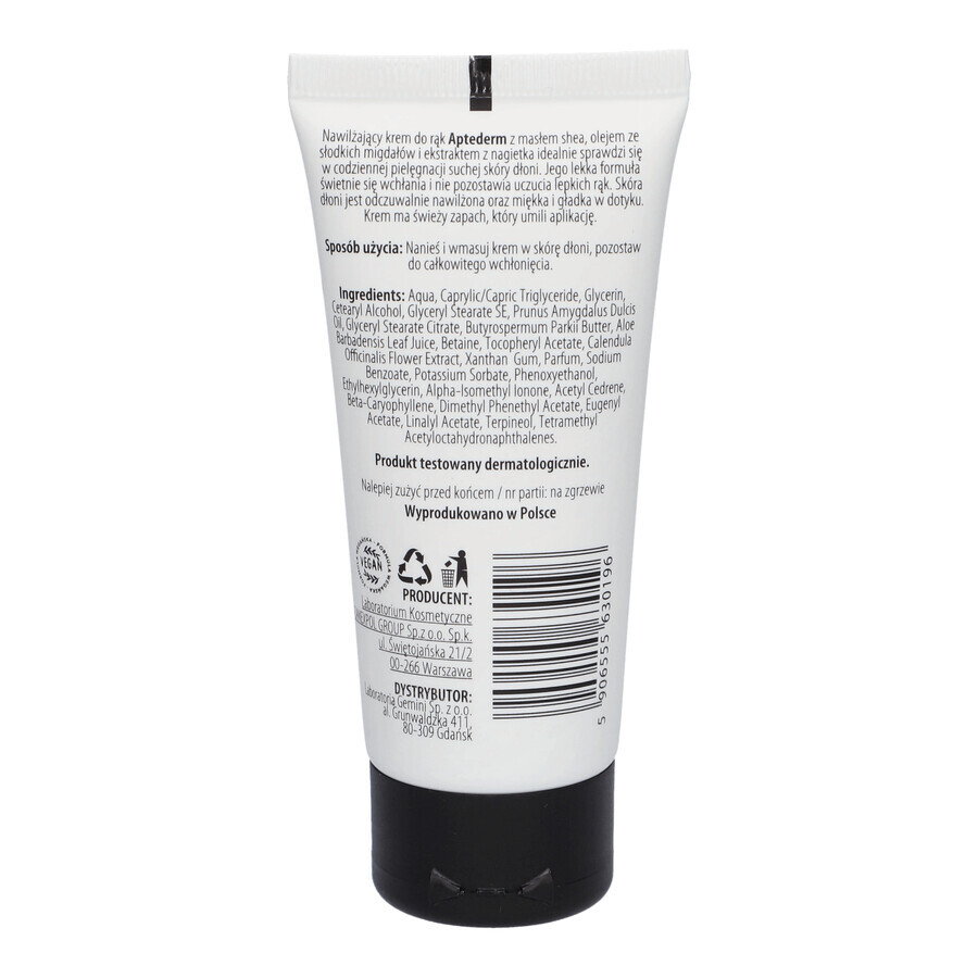 Aptederm moisturizing hand cream 50 ml