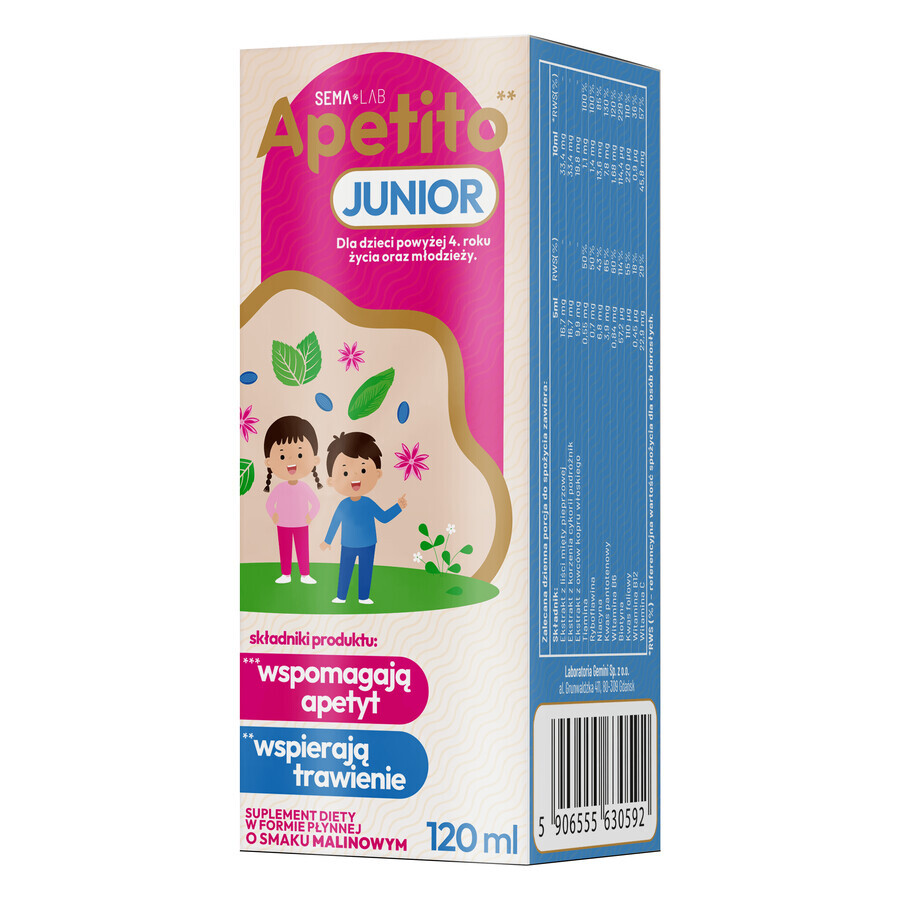 SEMA Lab Junior Appetite, 120 ml