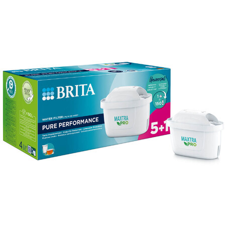 Brita Maxtra Pro Pure Performance, filtre à eau, 6 pièces