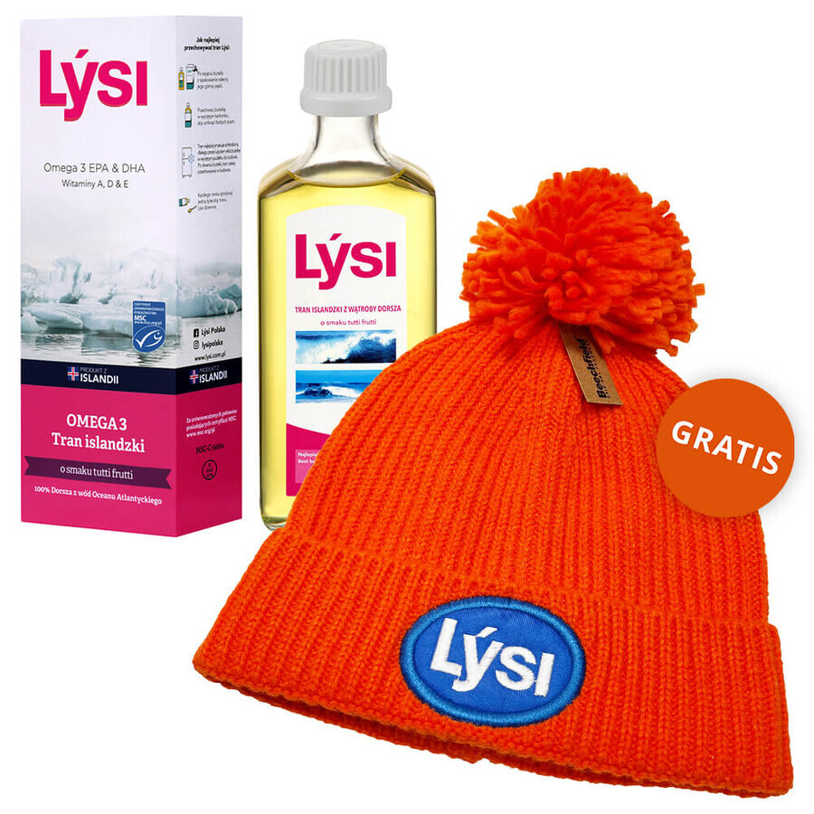 Lysi Icelandic Trance pour enfants, saveur tutti-frutti, 240 ml + couvercle gratuit