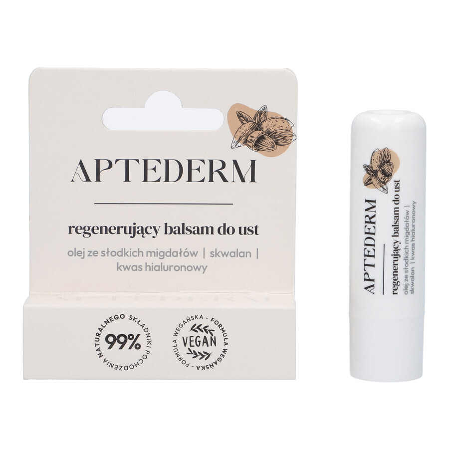 Aptederm, baume à lèvres régénérant, 4,8 g