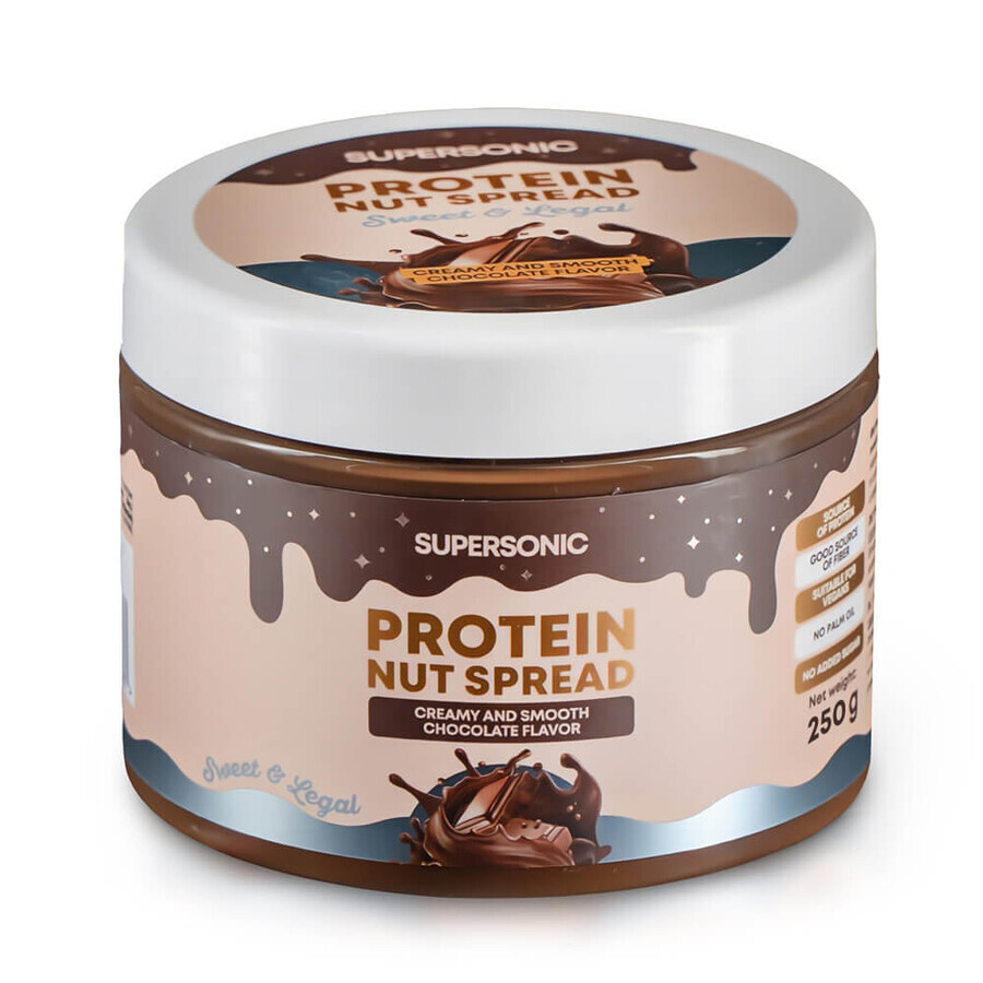 Supersonic, hazelnut cream, velvety chocolate flavor, 250 g