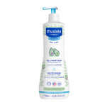 Mustela Bebe Enfant, gel de baño suave, desde el nacimiento, 2 x 750 ml + envoltorio de peluche de regalo