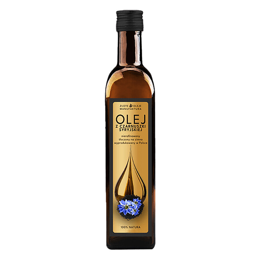 Goldfarmex Golden Oils Olio di cumino nero siriano, spremuto a freddo, non raffinato, 500 ml