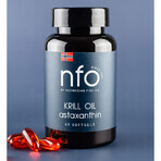 NFO Krillöl Astaxanthin, Krillöl mit Astaxanthin, 60 Softgels