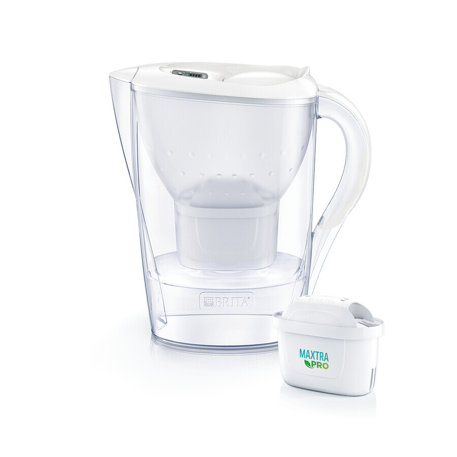 Brita Marella, carafe avec filtre 2,4 l, blanc + filtre Maxtra Pro Pure Performance, 1 pc