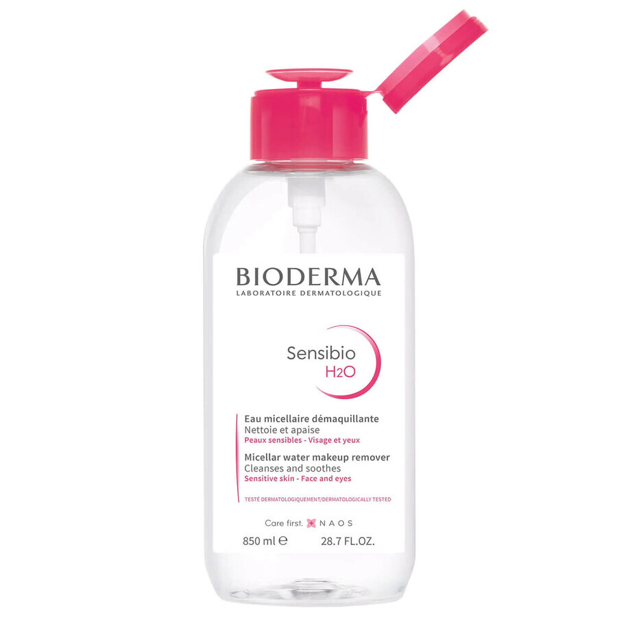 Bioderma Sensibio H2O, eau micellaire, peaux sensibles, 850 ml