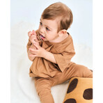 Luu Kids, pacifier, positioning, silicone, Milk Hazelnut, 0-3 months, 1 pc