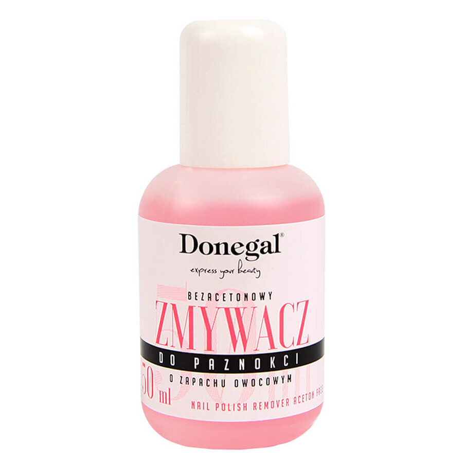 Donegal, dissolvant de vernis à ongles sans acétone avec vitamine E, parfumé, 50 ml