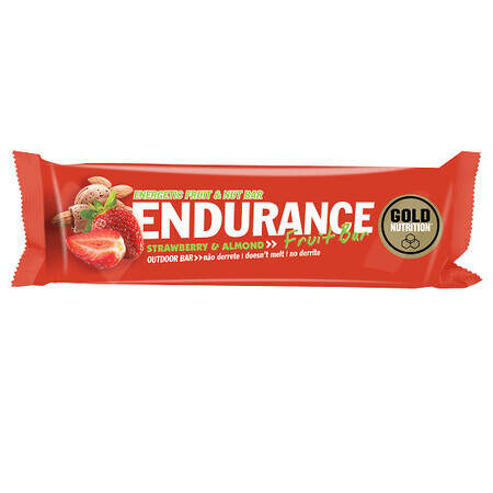 Baton Endurance Fruit Bar Capsuni, 40 gr, Gold Nutrition