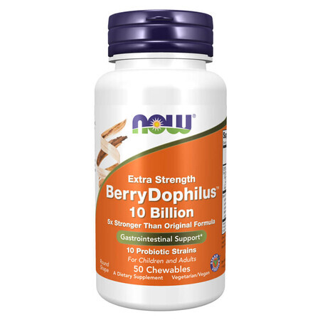 Now Foods Berry Dophilus, 50 comprimés à croquer