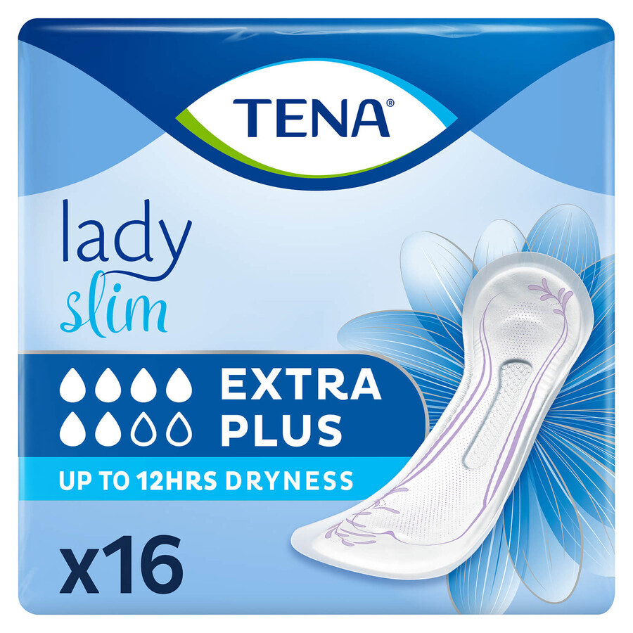 Tena Lady Slim set, gespecialiseerd maandverband, Extra Plus, 2 x 16 stuks + ProSkin Pants Absorberende normale onderbroek, maat M en L, 2 stalen