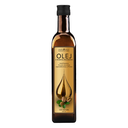 Goldfarmex Golden Oils Ulei de nucă, presat la rece, nerafinat, 250 ml SHORT DATE