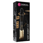 Dorcel Baby Rabbit 2.0, vibrador conejo, negro y dorado