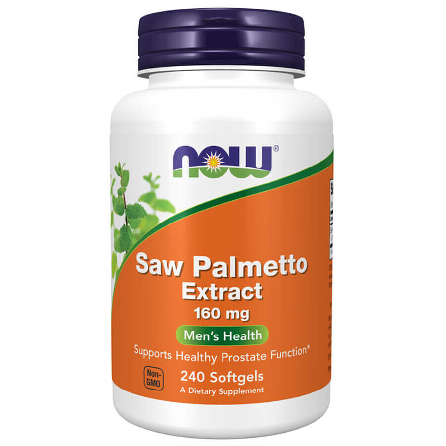 Now Foods Saw Palmetto Extract, sabal palm, 240 softgel capsules