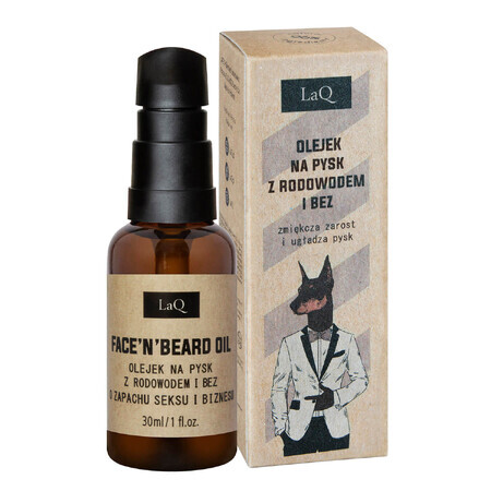 Huile après-rasage et huile à barbe LaQ, Doberman, 30 ml