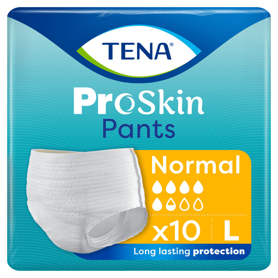 Tena Pants ProSkin, slip absorbant, taille L, 100-135 cm, Normal, 10 pièces