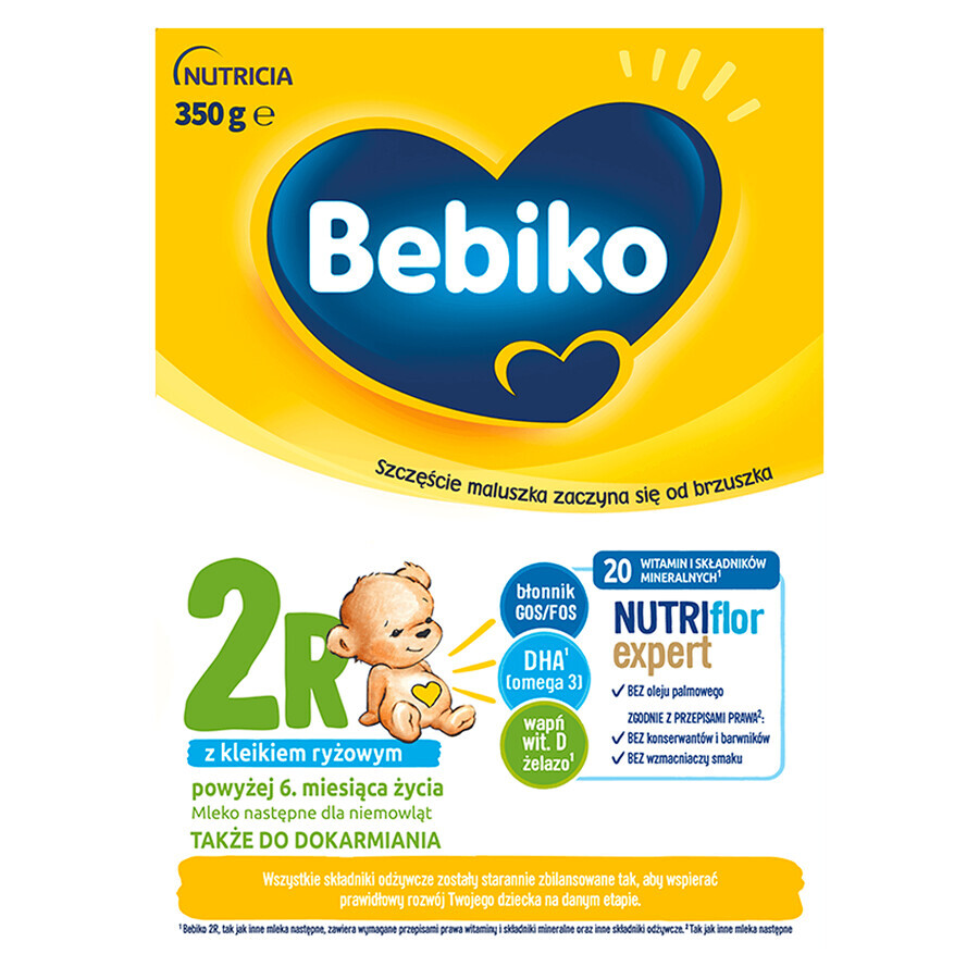 Set Bebiko 2R Nutriflor Expert, opvolgmelk met rijstepap, vanaf 6 maanden, 3 x 350 g