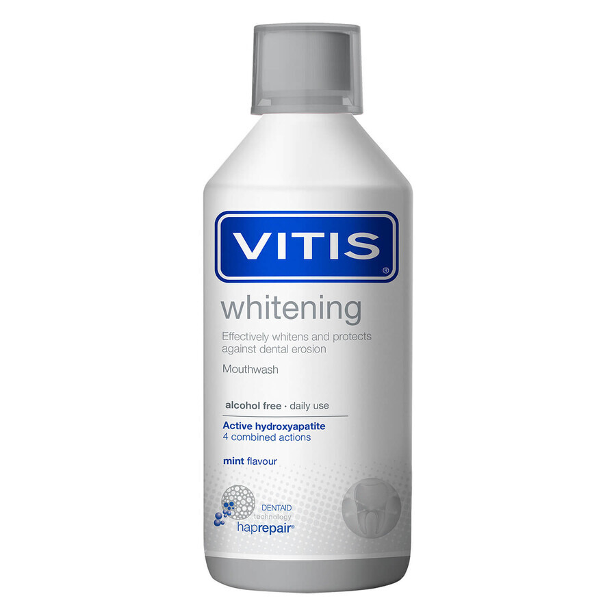 Kit sbiancante Vitis, collutorio 500 ml + dentifricio 100 ml