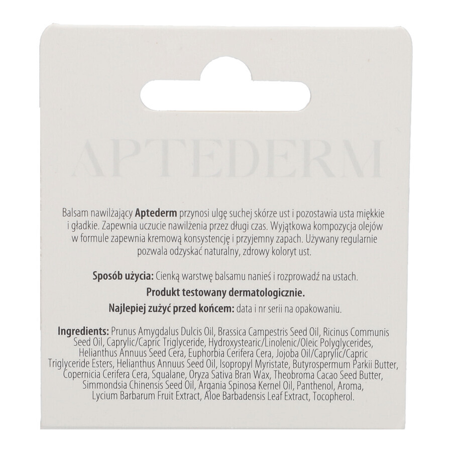 Baume à lèvres hydratant Aptederm, 4,8 g