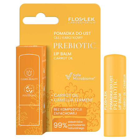 Floslek Laboratorium Prebiotic, ruj, ulei de caroten, 4 g