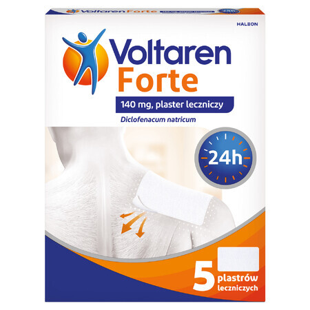 Voltaren Forte 140 mg, patch médicamenteux, 5 unités