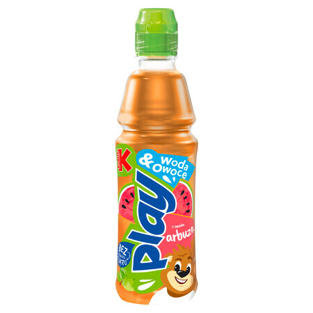 Kubuś Play ! Water & Fruit, boisson aux fruits, pomme, pastèque, mûre, 400 ml