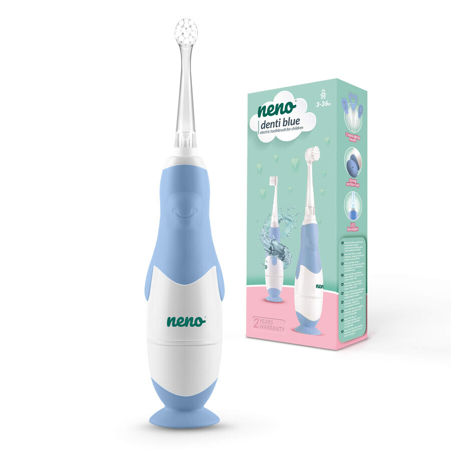 Neno Denti, brosse à dents électronique pour enfants, bleu, 0-3 ans, 1 pc