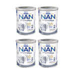 Nestle NAN Optipro Plus 2 HM-O, Folgenahrung für Säuglinge ab 6 Monaten, 4 x 800 g