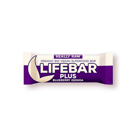 Barre crue aux myrtilles et au quinoa, 47 g, Lifebar