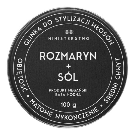 Savon Ministry of Good, argile coiffante, romarin et sel, 100 g