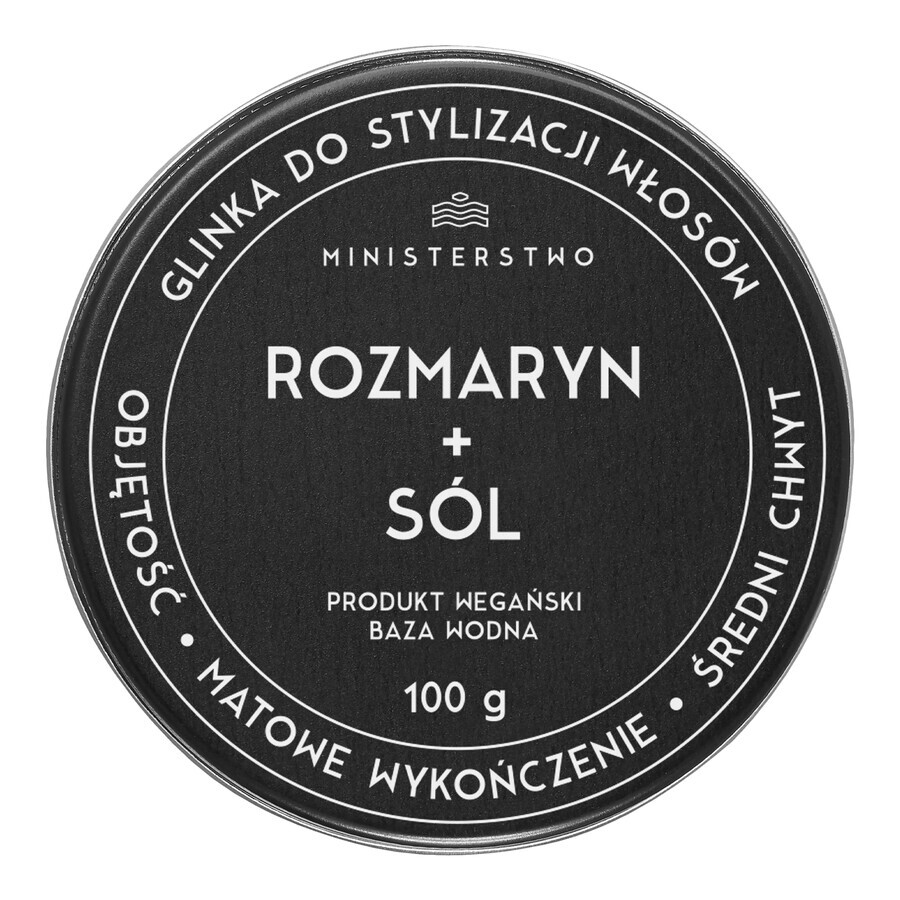 Savon Ministry of Good, argile coiffante, romarin et sel, 100 g