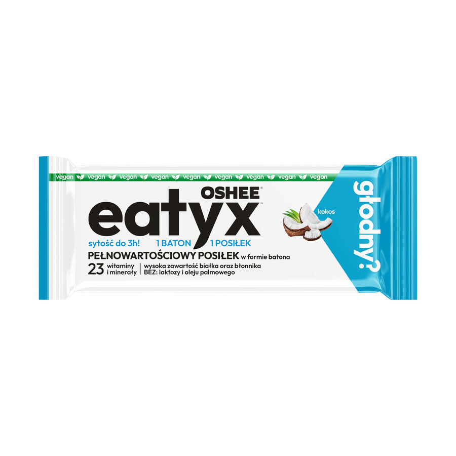 OSHEE Eatyx, bâton repas, végétalien, noix de coco, 60 g