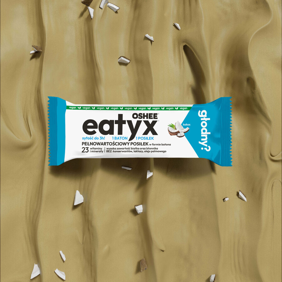 OSHEE Eatyx, bâton repas, végétalien, noix de coco, 60 g