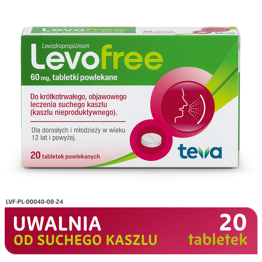 Levofree 60 mg, 20 comprimés pelliculés