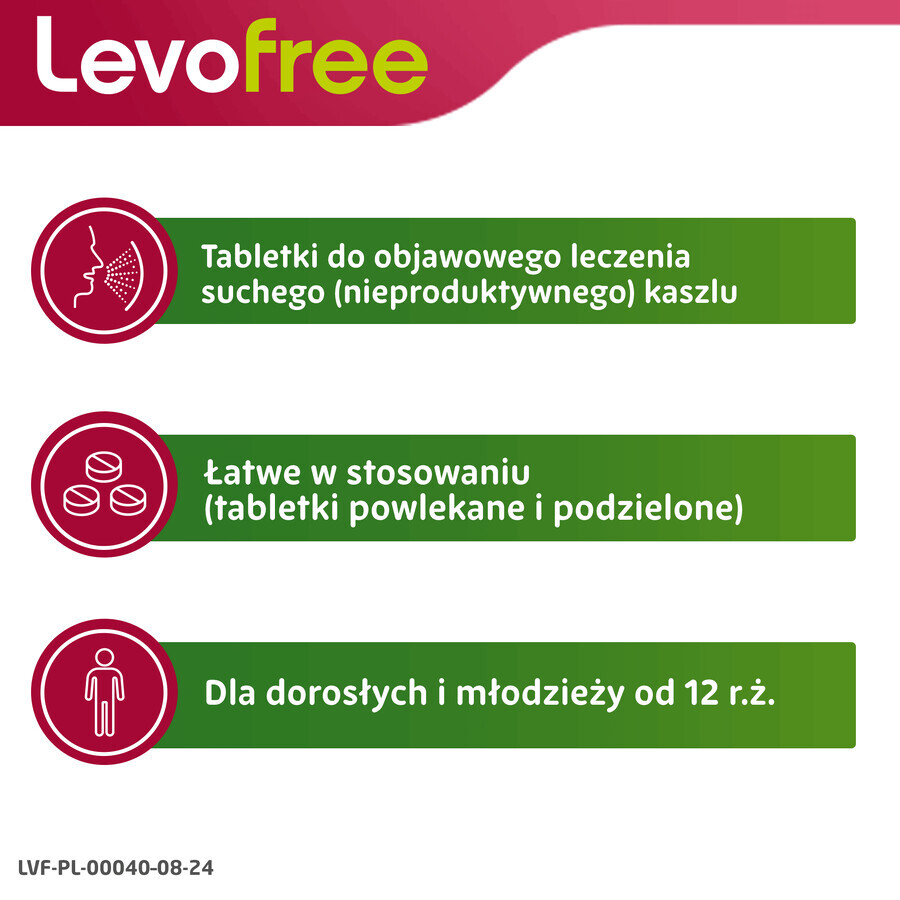 Levofree 60 mg, 20 comprimés pelliculés