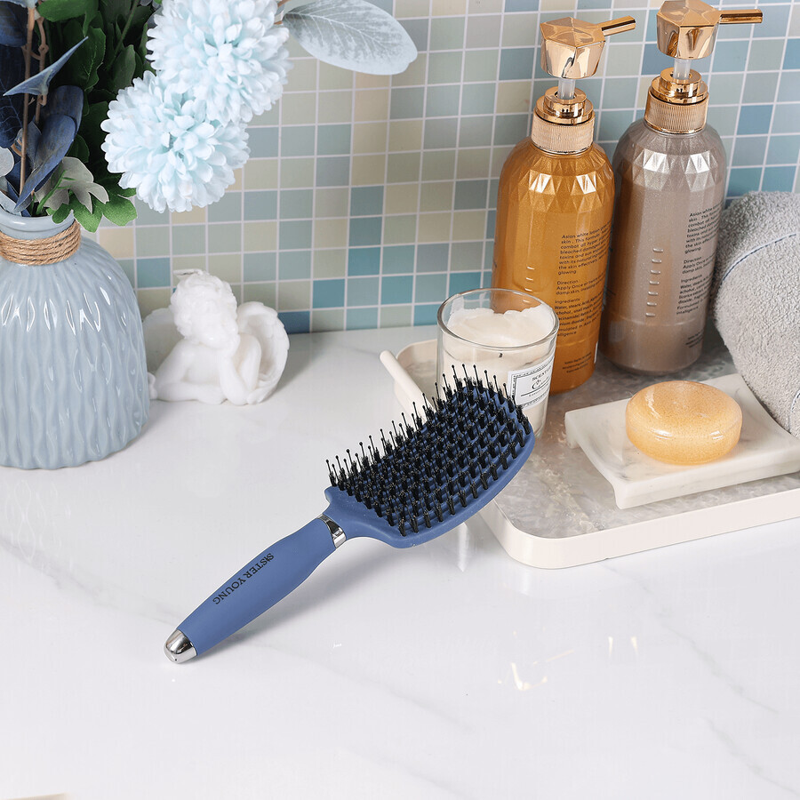 Brosse à cheveux Sister Young Ovia, bleue, 1 pièce