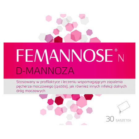 Femannose N, D-mannose, 30 sachets