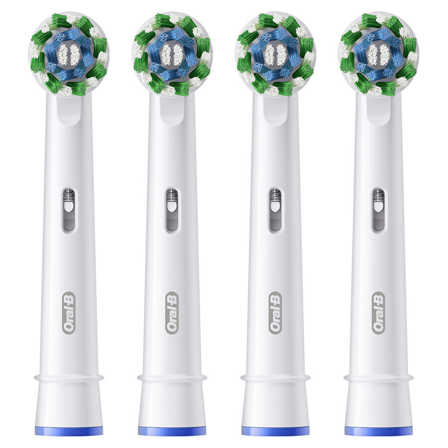 Oral-B Pro Cross Action, embouts de remplacement pour brosse à dents électrique Clean Maximiser, 4 pièces