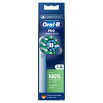 Oral-B Pro Cross Action, embouts de remplacement pour brosse à dents électrique Clean Maximiser, 4 pièces