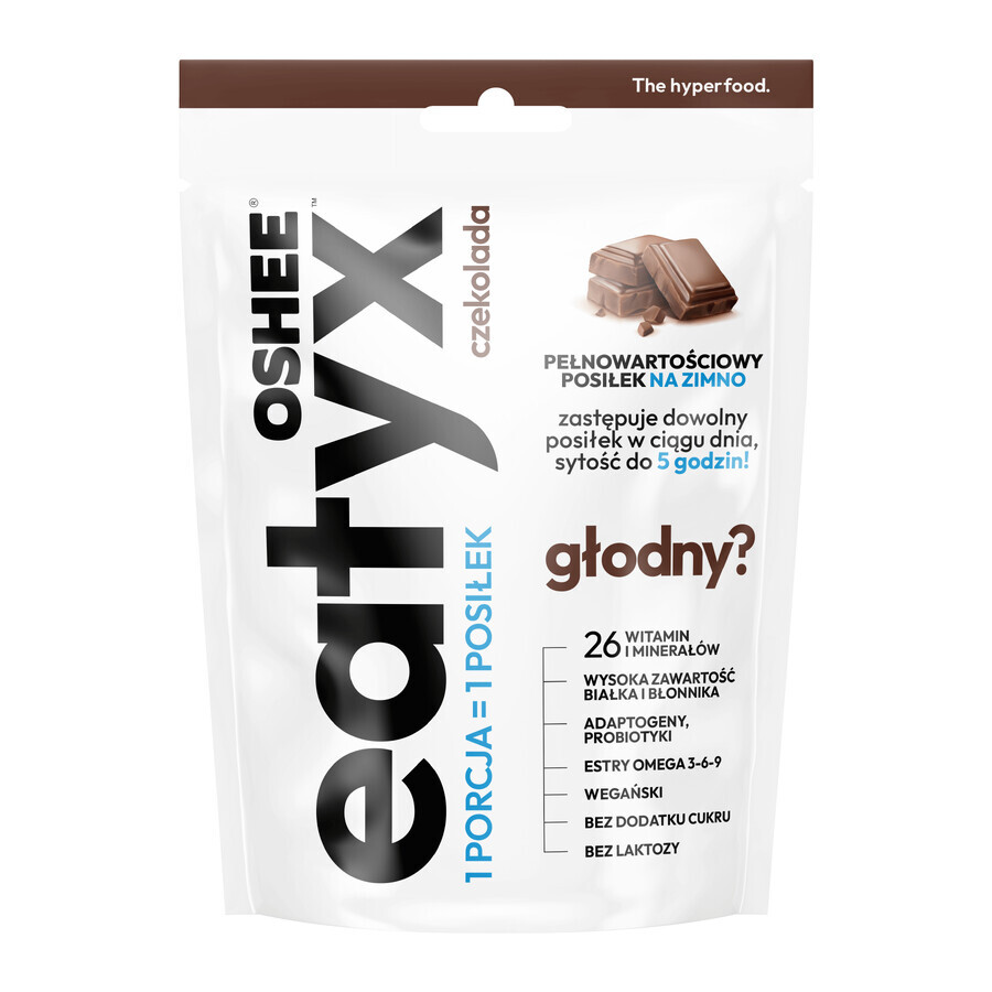 OSHEE Eatyx, comida fría en polvo, vegana, chocolate 90 g