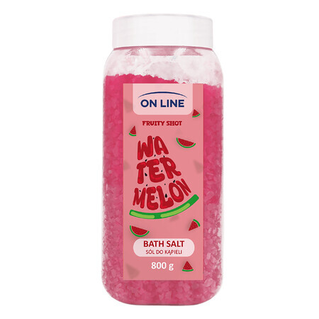 On Line Fruity Shot Wassermelone, Badesalz, 800 g