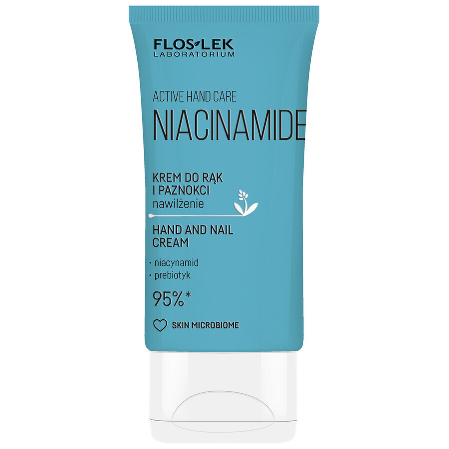 Floslek Laboratorium Crème pour les mains et les ongles à base de niacinamide, 50 ml