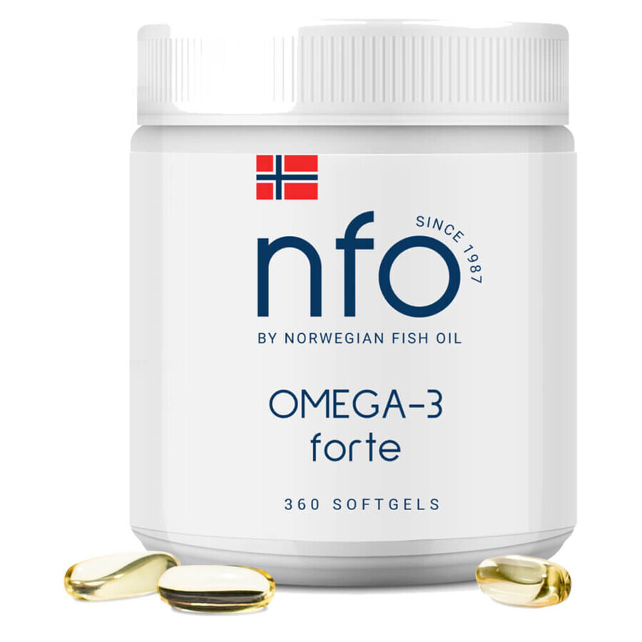 NFO Omega-3 Forte, 360 capsules me