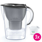 Brita Marella, carafe avec filtre 2,4 litres, graphite + filtre Maxtra Pro Pure Performance, 3 pièces