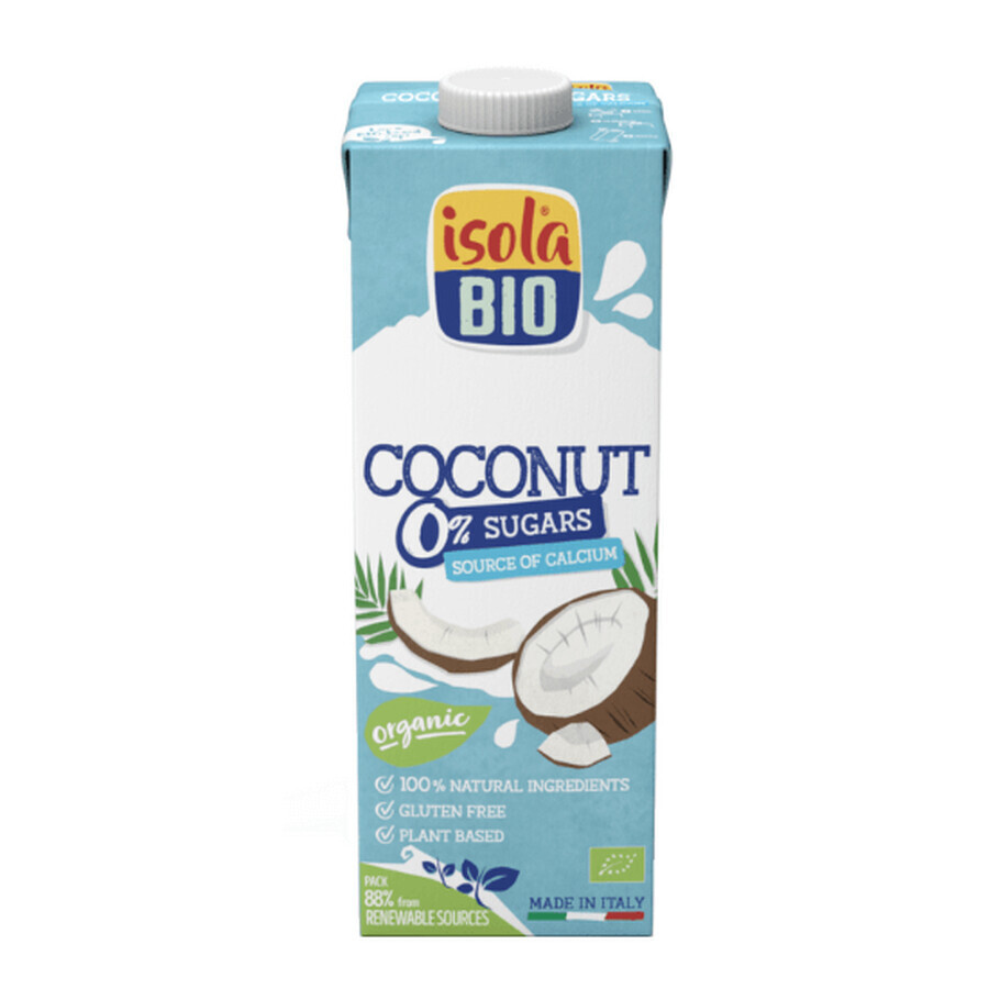 Boisson à la noix de coco bio 0% sucres, 1L, Isola Bio