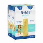 Frebini Energy Drink, boisson nutritive pour les enfants de 1 à 12 ans, goût banane, 4 x 200 ml